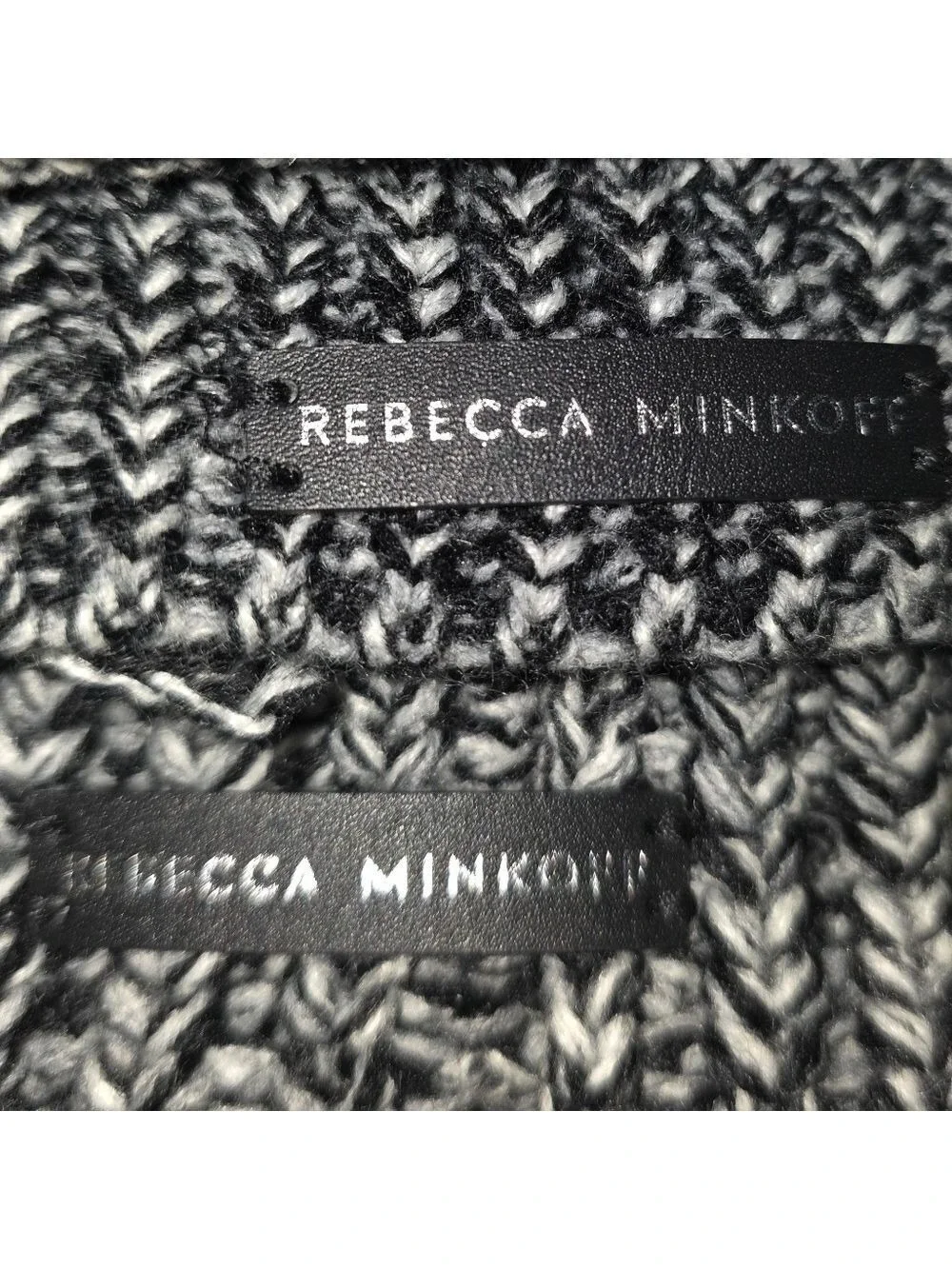 Rebecca Minkoff Black White Hat Hand Warmer Set NWOT